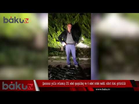 Su polisi qanunsuz şəkildə 251 ədəd qaşqaldaq ovlayan şəxsi yaxalayıb