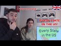 British Couple Reacts to Every State in the US