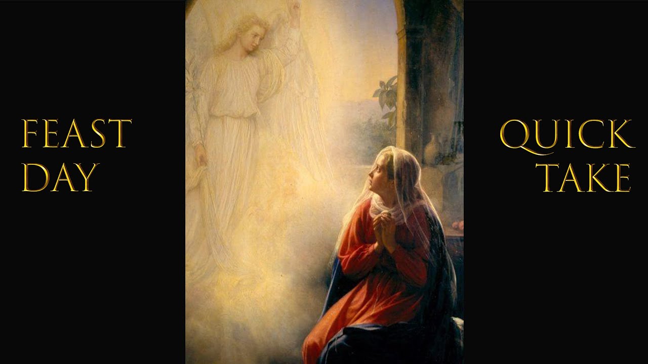 The Annunciation and Saint Dismas