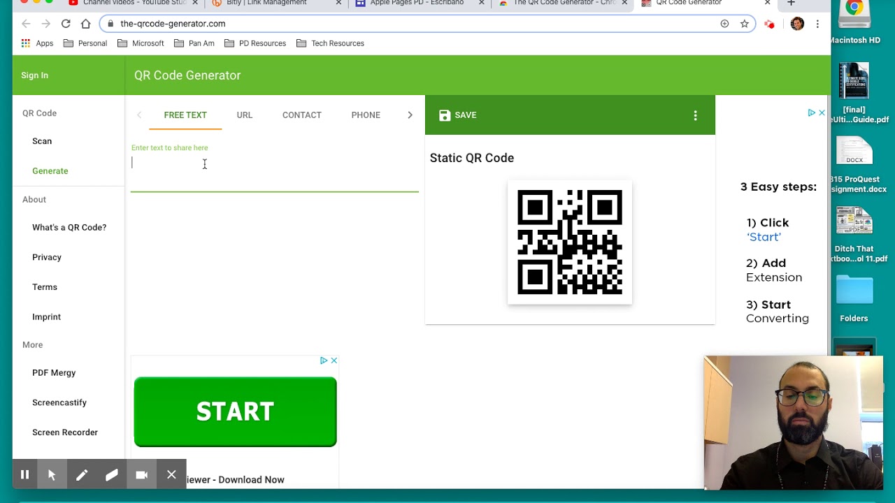 QR Code Generator introductory tutorial