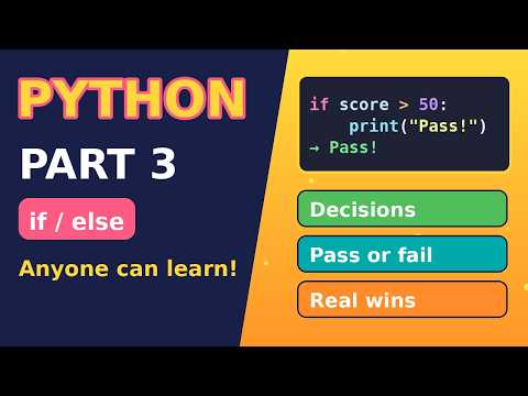 Capa de Python If Else for Beginners: Make Your Code Decide | Part 3