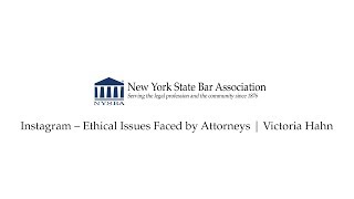 Instagram - Ethical Issues Faced by Attorneys Victoria Hahn