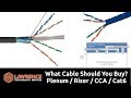 What Cable Should You Buy? Plenum / Riser / Cat6 / Cat6A / CCA / Shielded