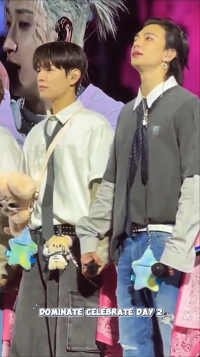 SEUNGMIN AND HYUNJIN WERE CRYING 🐶🥟😭 #straykids #seungmin #hyunjin  #dominAte_celebrate
