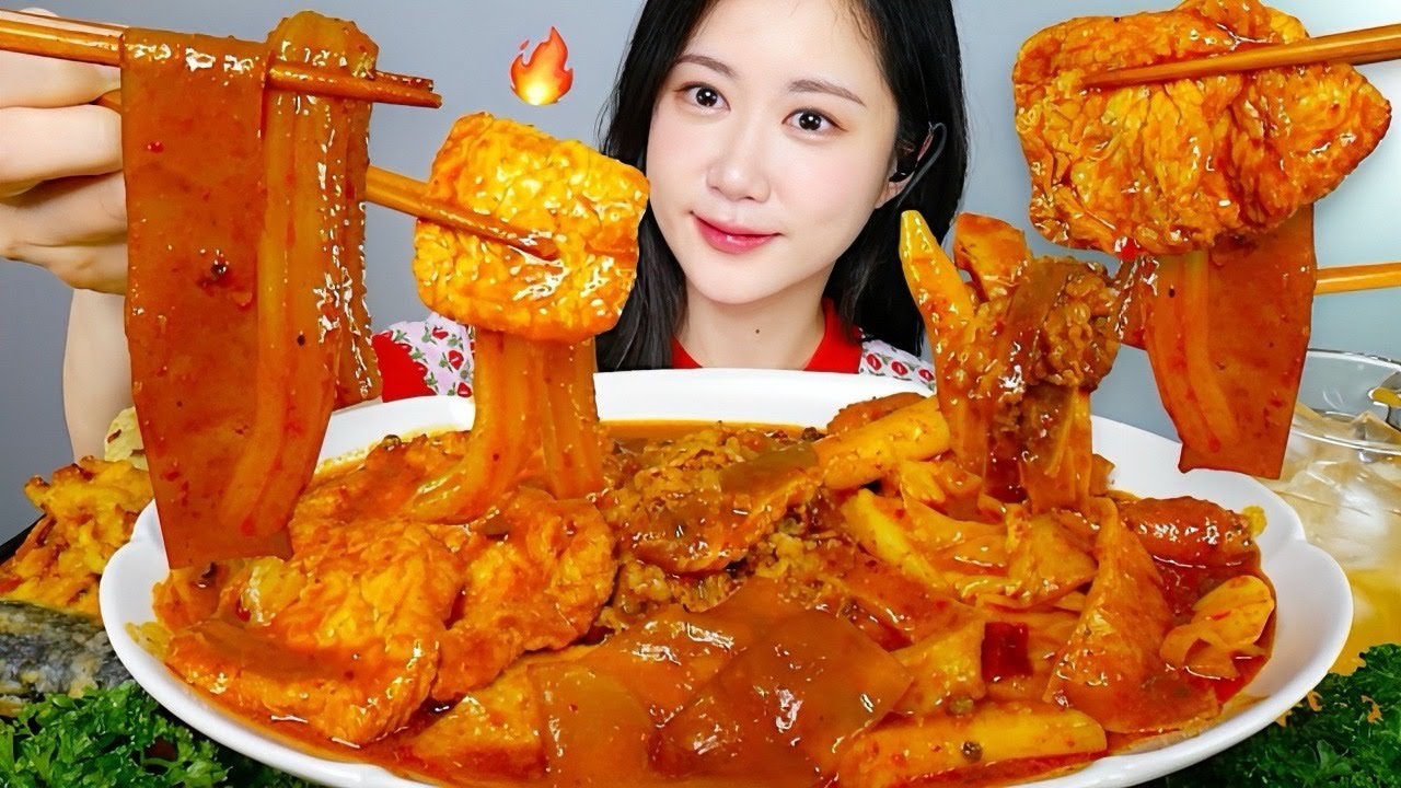 마라맛🔥엽기떡볶이😻마라엽기떡볶이 먹방 Mala Tteokbokki マーラートッポッキ | eating show | asmr mukbang korean