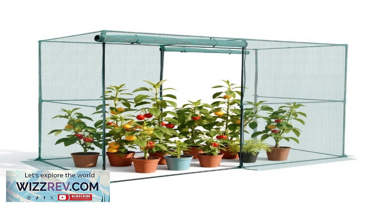 Защитная сетка для растений VEVOR размером 7,8 x 3,9 x 5,9 футов.