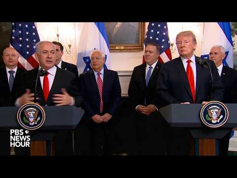 WATCH: U.S. marks Israel sovereignty over Golan Heights