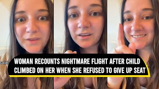 I refused to switch plane seats so a mom let her kid crawl on top of me | Viral Video