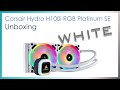 Corsair Hydro H100i RGB Platinum SE White Unboxing