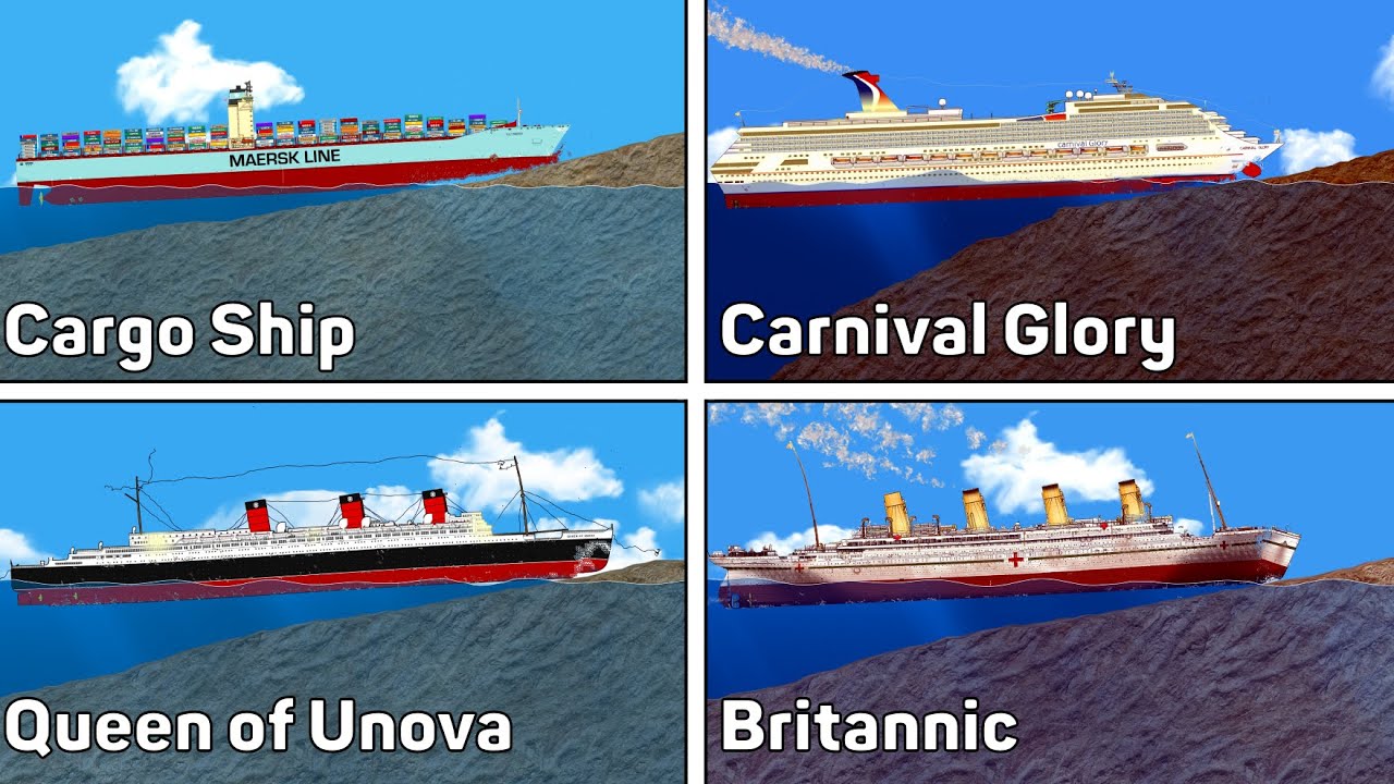 Different Ships Crash Into the Shore (Part 2) | Floating Sandbox