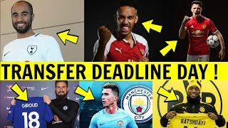 TRANSFER DEADLINE DAY, Moura, Aubameyang LATEST!!