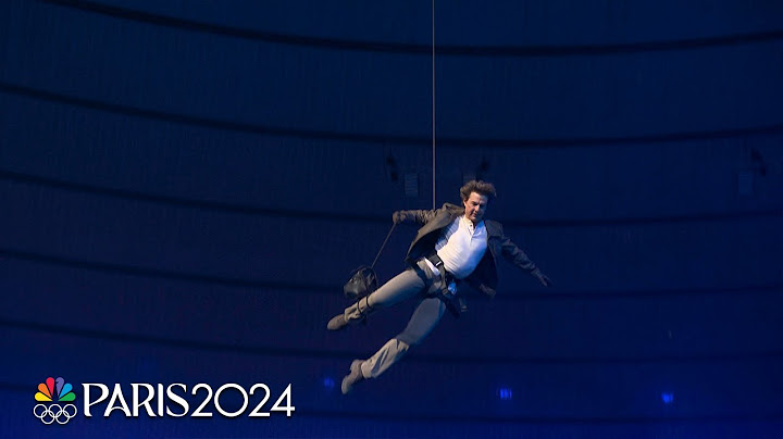Tom Cruise performs legendary stunt during Paris Olympics Closing Ceremony | Paris Olympics