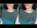 എളുപ്പത്തില്‍ ഒരു അടിപൊളി design ചെയ്താലോ|easy hand embroidery neck design|passion in fashion