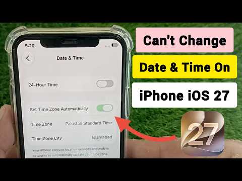 How to Fix Date & Time Not Changing on iPhone iOS 27