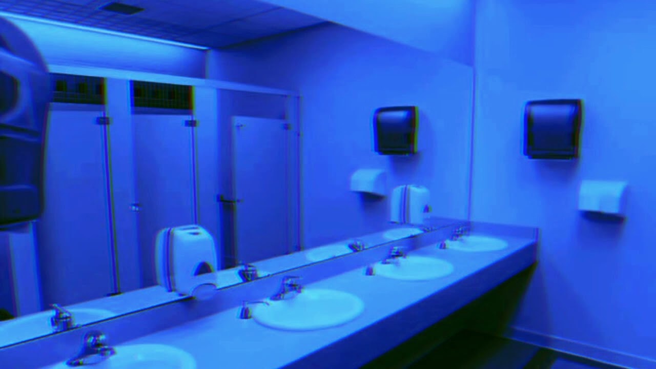 my eyes but you're in a bathroom at a party