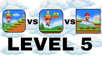 Super Jabber Jump VS Super Jabber Jump 2 VS Super Jabber Jump 3 | Level 5 🚩 #superjabberjump #vs
