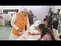 Modi votes in indias general election