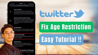 how to fix age restriction on twitter !