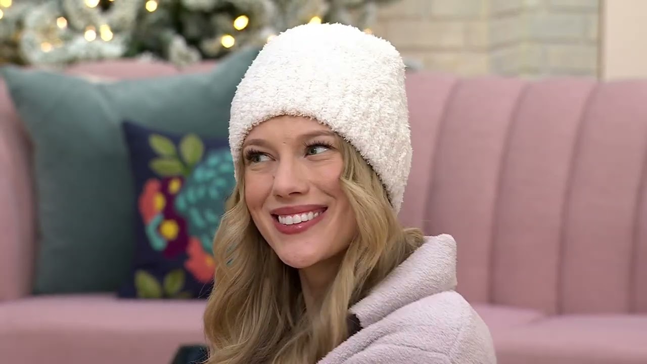 Barefoot Dreams CozyChic Heathered Beanie on QVC
