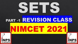 Set Theory Problems for #NIMCET2021 Part 1 By Nitin Agrawal INPS Classes Lucknow
