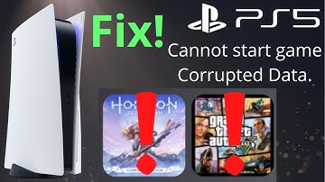 PS5 HOW TO FIX CORRUPTED DATA!