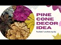 Pine cones decoration idea  pine cones painting  creations by diju
