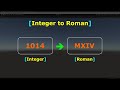 "Integer to Roman" Problem and its Solution | C# | Unity Game Engine