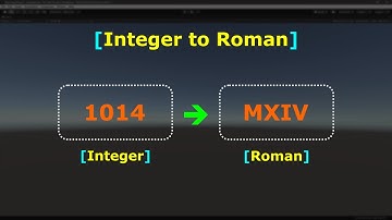 "Integer to Roman" Problem and its Solution | C# | Unity Game Engine