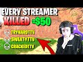 EVERY Twitch Streamer I Eliminate I Get $50! (Apex Legends)