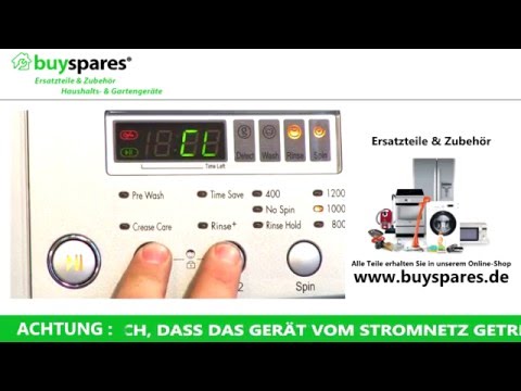 Video: LG Waschmaschine Fehlercodes