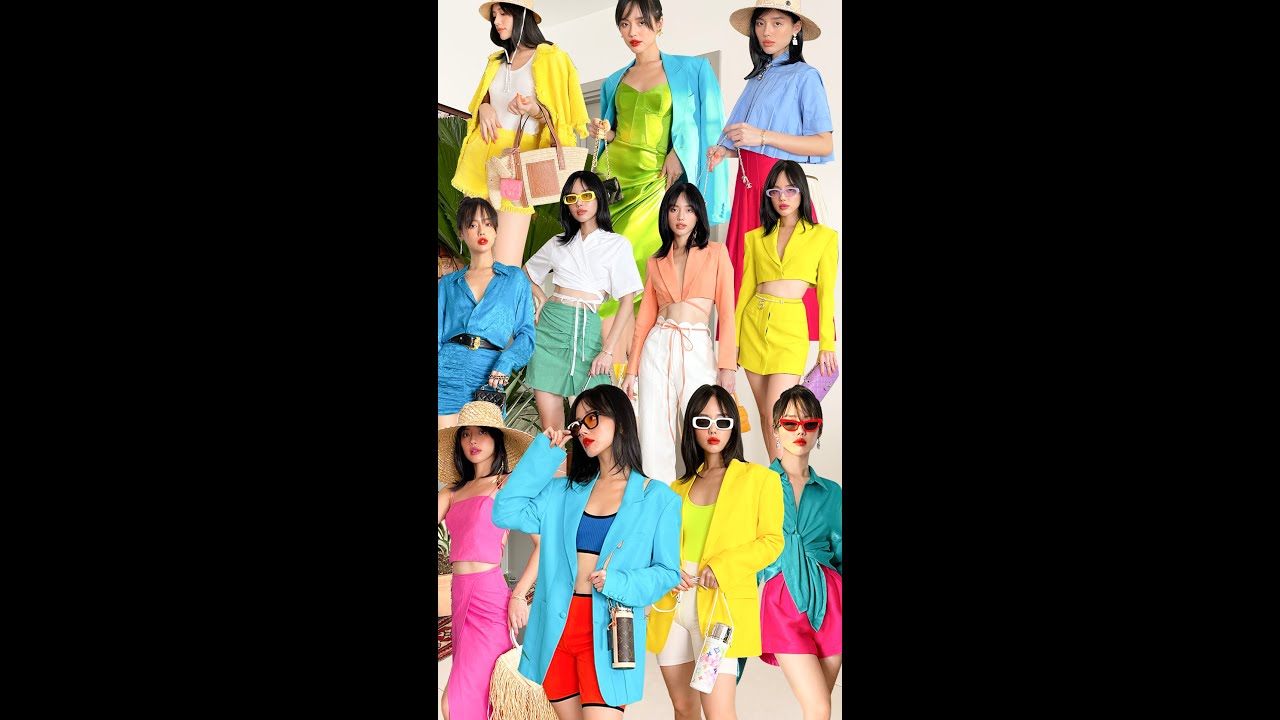 Colorful summer outfit ideas🌤