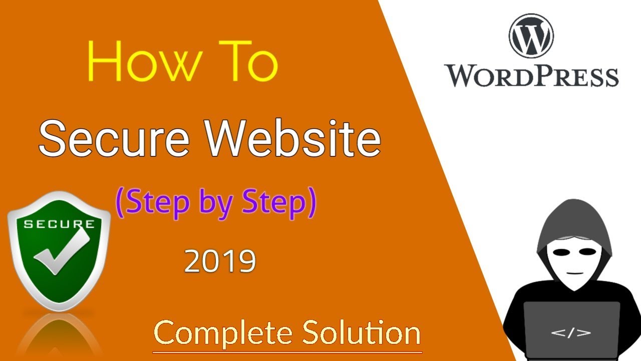 How to Secure Your WordPress Website in 2020 (Step by Step) - YouTube