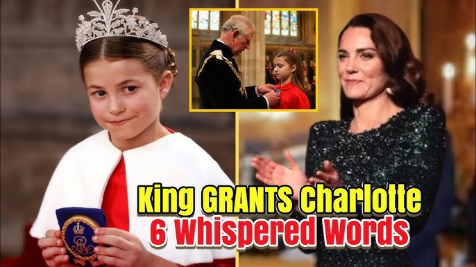 King Charles GRANTS Charlotte With The Garter – But His 6 Whispered Words  Sh0cked The Whole UK - YouTube