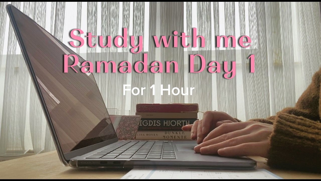 First Day of Ramadan 🌙 Study With Me | 1 Hour Focus | Exam Prep Under Pressure