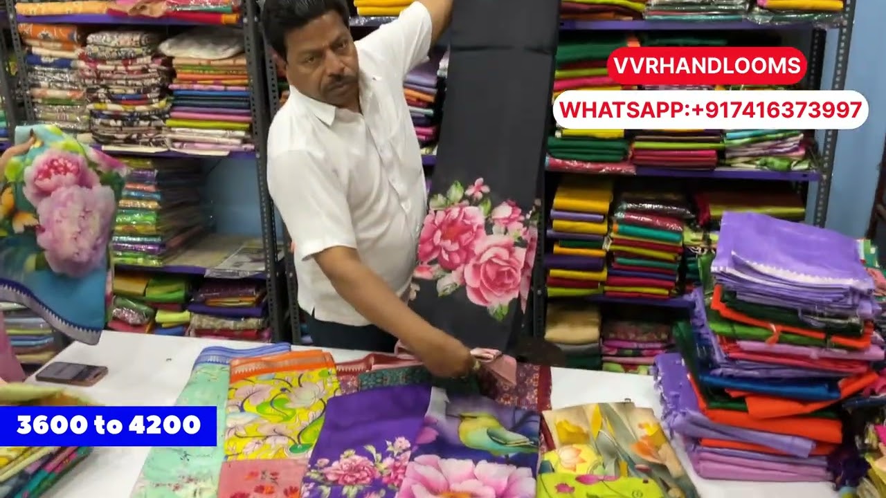 Mangalagiri pure handloom pattu sarees in VVR HANDLOOMS