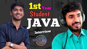 First Year Student | JAVA Mock Interview | Best Ever Interview | aadiandjava
