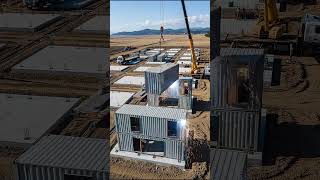 Multi-Container Resort-Style Compound Modular Construction Timelapse