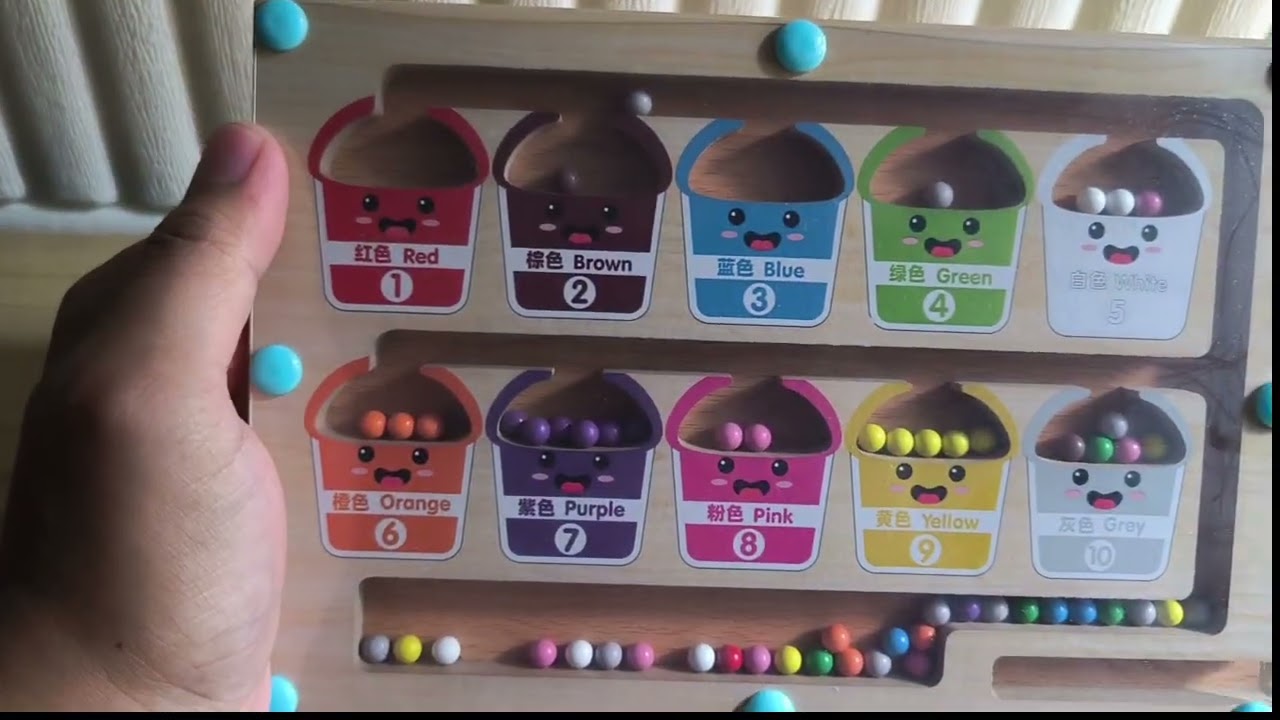 Magnetic board maze unboxing