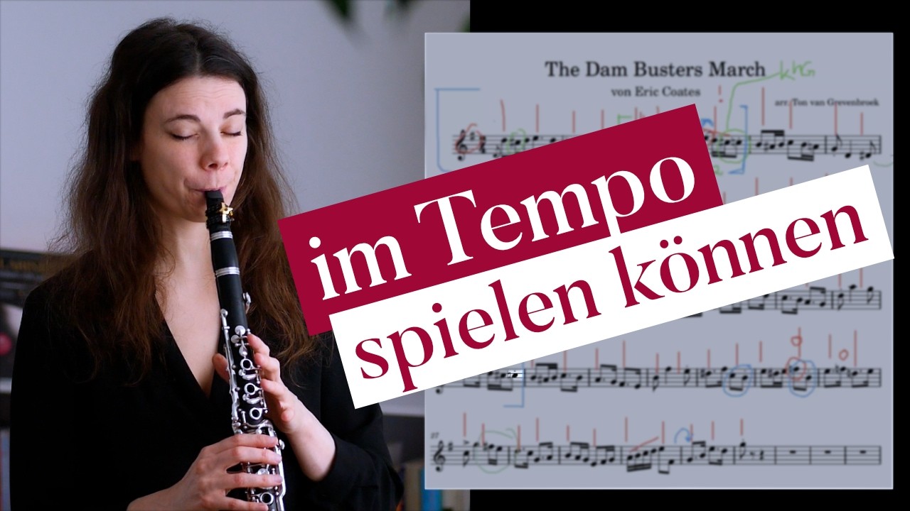 Schnelle und rhythmisch komplizierte Stelle richtig üben