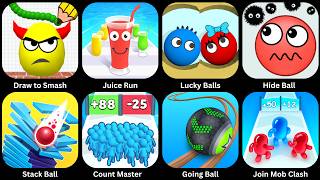 Draw to Smash, Juice Run, Lucky Balls, Hide Ball, Stack Ball, Count Master, Going Ball screenshot 2