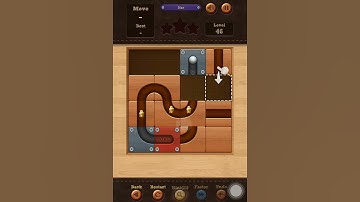 Roll the Ball slide puzzle Star Level 46 Solution