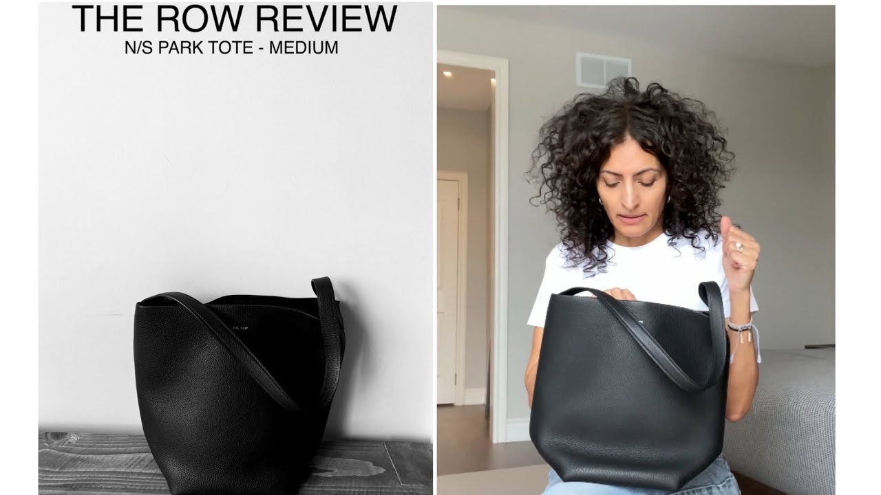 REVIEW - The Row large leather N/S Park tote bag review. Size