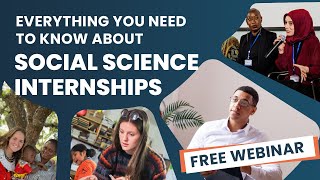 Webinar: Social Science International Internships