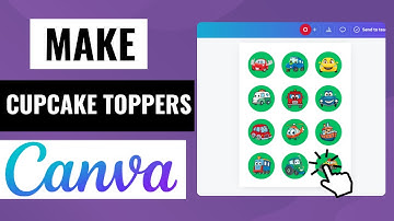 How To Make Cupcake Toppers in Canva | Easy DIY Tutorial!
