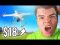THIS DRONE ONLY COSTED $18?! (Unboxing Advertisements)