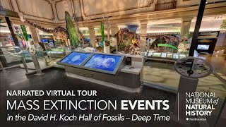 Narrated Virtual Tour: David H. Koch Hall of Fossils – Deep Time Exhibit – Mass Extinction Events