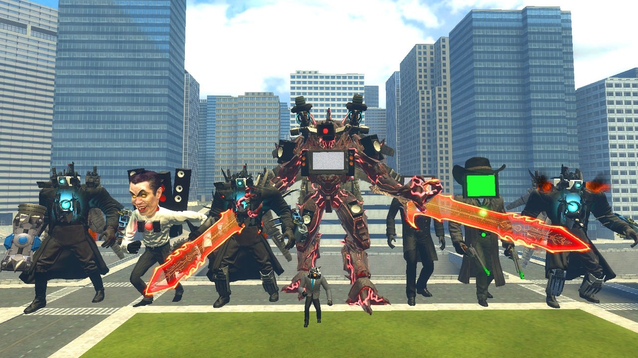 BROKEN UPGRAGED TITAN CAMERAMAN ,TRI TITAN UPGR VS ASTRO JUGGERN AUT ,G TOILET In Garry's Mod!