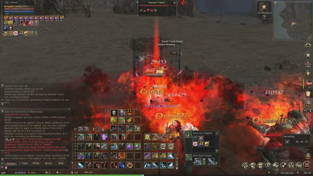 Lineage 2 Chronos - Farming at Isle of Souls