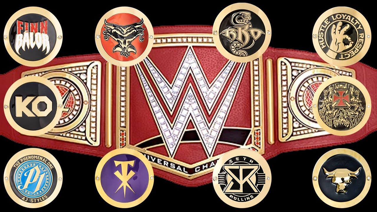 WWE Universal Championship with ALL of my Side Plates! - YouTube