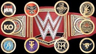 Championnat Universel De La Wwe Avec Toutes Mes Plaques Latérales